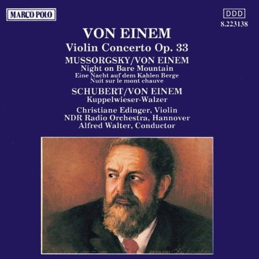 Concerto x vl op.33, Trascrizioni da MUSSORGSKY Notte sul monte calvo, SCHUBERT  VON EINEM
