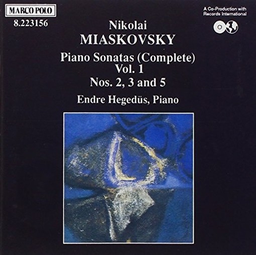 Sonate x pf vol.1: Sonata n.2 op.13, n.3 op.19, n.5 op.64  MYASKOVSKY NIKOLAI YAKOVLEVICH