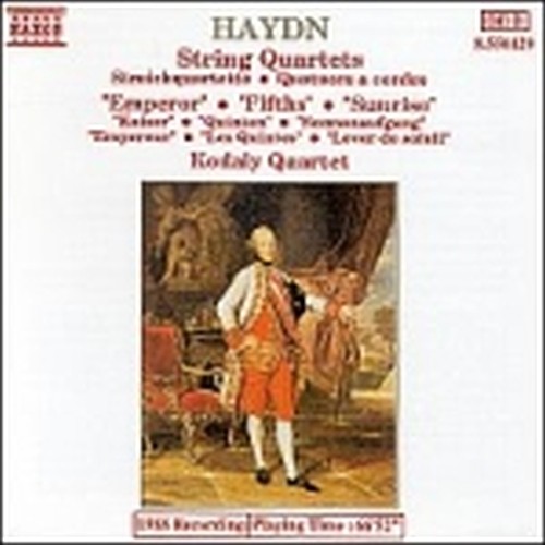 Quartetto x archi n.2 "Delle quinte", n.3 "Imperatore", n.4 "L'alba"  HAYDN FRANZ JOSEPH