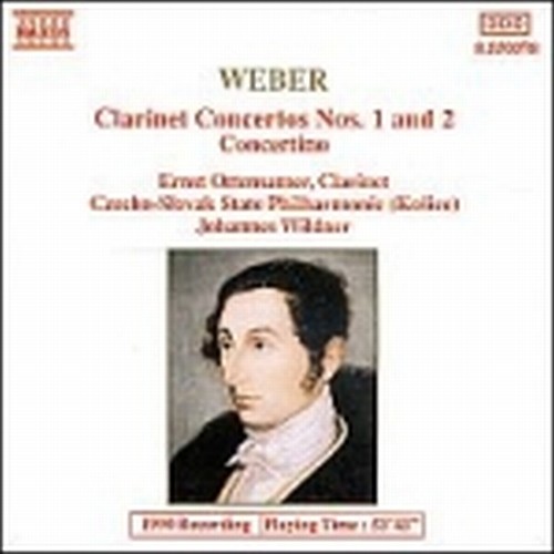 Concerto x clarinetto e orchestra n.1 op.73, n.2 op.74, Concertino op.26  WEBER CARL MARIA von