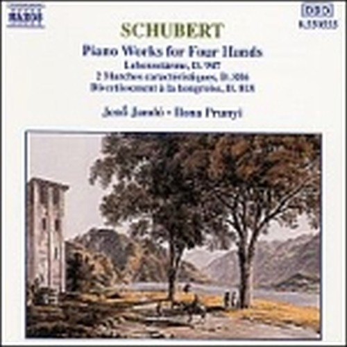 Composizioni x pf a 4 mani: Labenssturme D 947, 2 Marce caratteristiche D 6, Div  SCHUBERT FRANZ