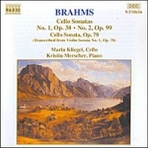 Sonata x vlc n.1 op.38, n.2 op.99, op.78 (trascrizione dalla sonata x vl n.1 op.  BRAHMS JOHANNES