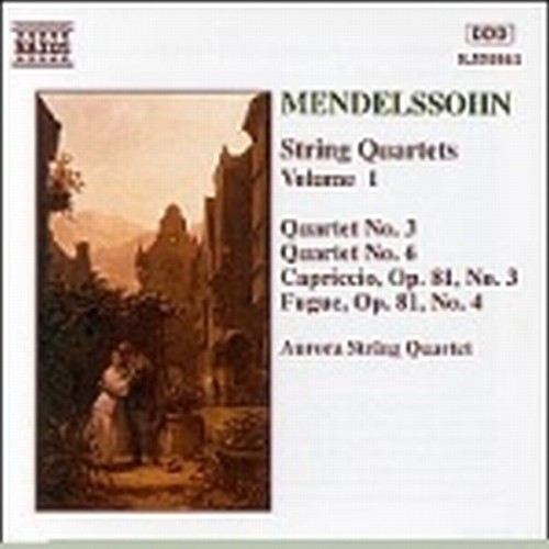 Quartetti x archi vol.1: n.6 op.80, n.3op.44, Capriccio n.3 op.81, Fuga n.4 op.  MENDELSSOHN FELIX