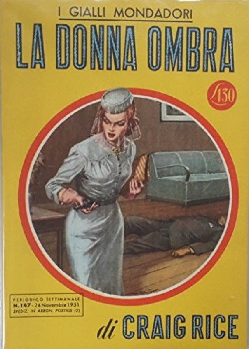 La donna ombra, Prima edizione. Giallo Mondadori n. 147