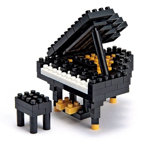 Nanoblock Nbc017 - Pianoforte, colore: Bianco/Nero