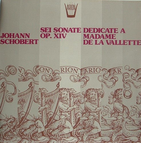 Sei Sonate per clavicembalo op.XIV dedicate a Madame de la Vallette  SCHOBERT JOHANN