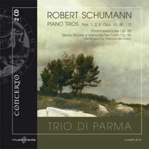 Trii per pianoforte n.1 op.63, n.2 op.80, n.3 op.110, Phantasiestücke op.88  SCHUMANN ROBERT