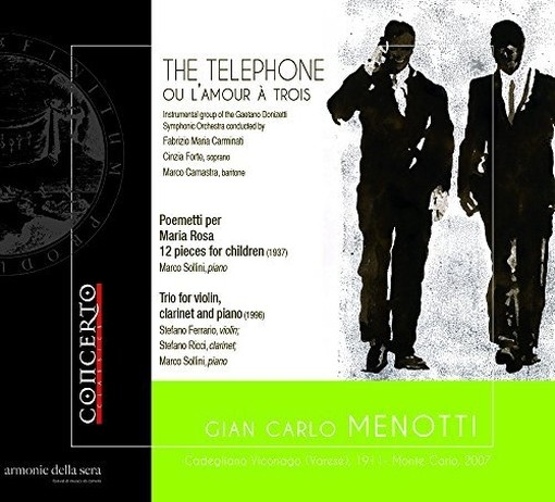 The Telephone ou l'amour à trois; Trio per violino, clarinetto e pianoforte  SOLLINI MARCO  pf
