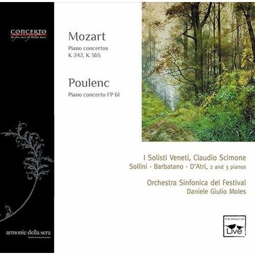 Concerto per tre pianoforti K 242, Concerto per due pianoforti K 365  MOZART WOLFGANG AMADEUS
