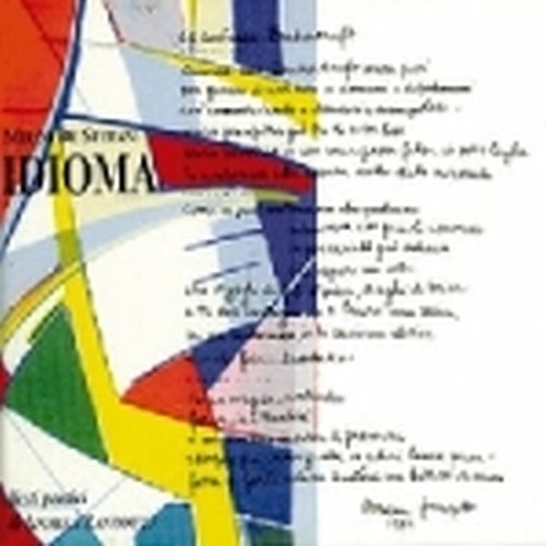 Idioma (testi poetici di A.Zanzotto)  DE STEFANI MIRCO