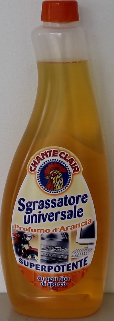 3 pz CHANTE CLAIR Sgrassatore universale ricarica Profumo d'arancia 625 ml