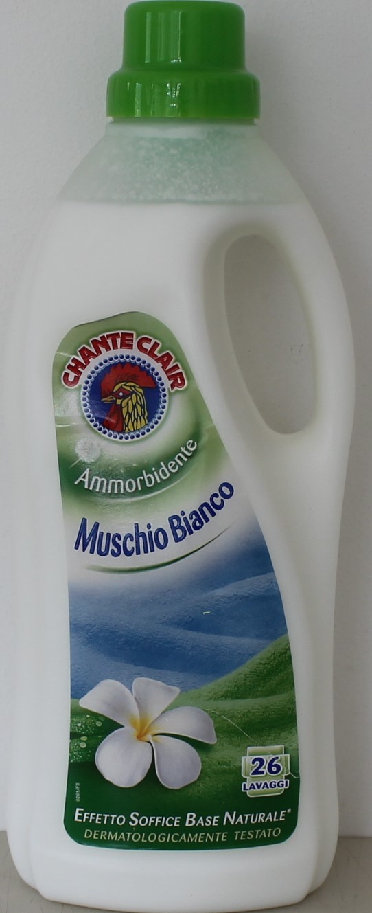 3 pz CHANTE CLAIR Ammorbidente Muschio Bianco 26 lavaggi 2000 ml