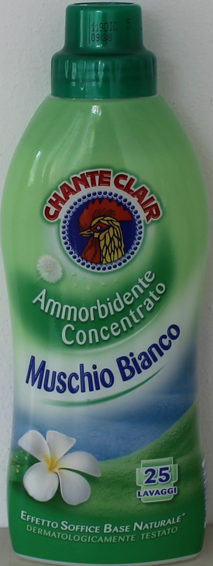 3 pz CHANTE CLAIR Ammorbidente concentrato. Muschio bianco 625 ml