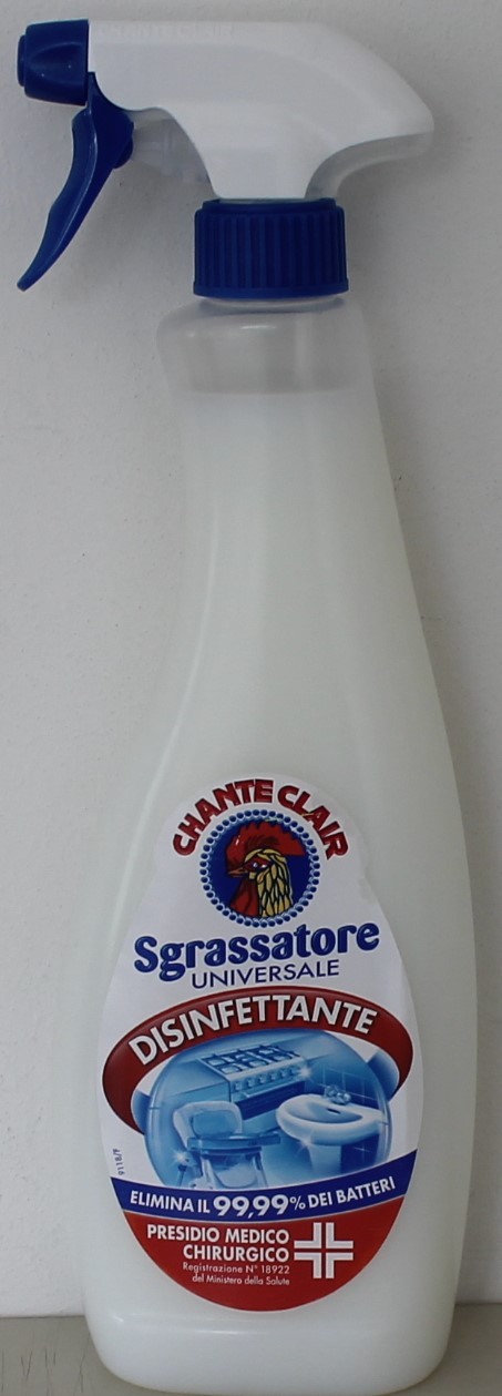 3 pz CHANTE CLAIR Sgrassatore universale Disinfettante 625 ml