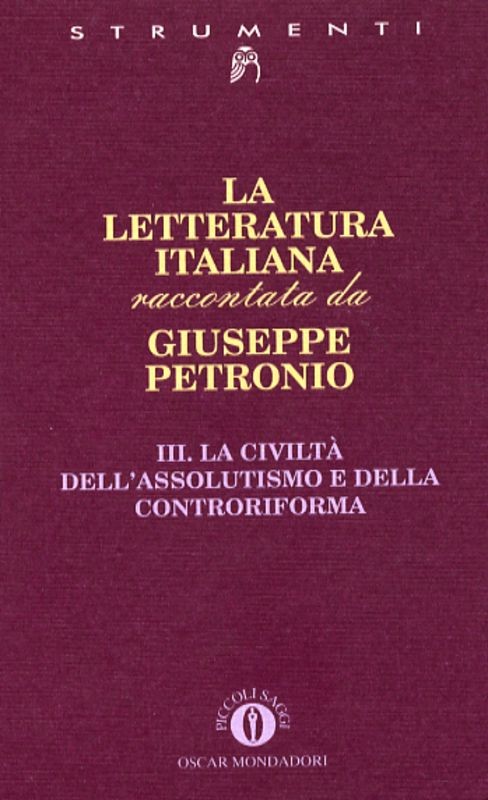 LETTERATURA ITALIANA VOL.III - PETR