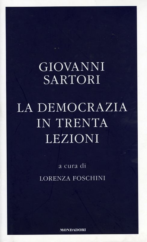 DEMOCRAZIA IN TRENTA LEZIONI