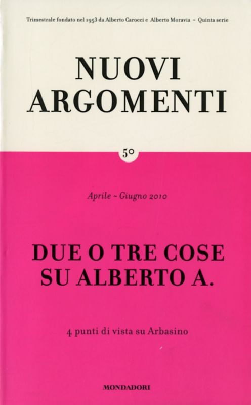 NUOVI ARGOMENTI 50 - DUE O TRE COSE