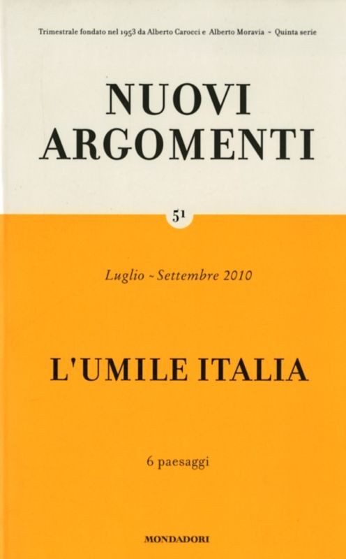 NUOVI ARGOMENTI 51 - L'UMILE ITALIA