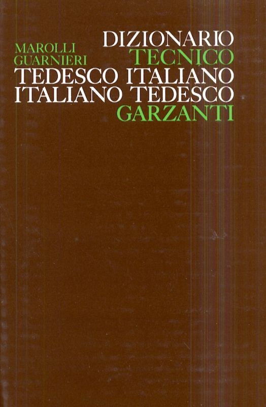 DIZIONARIO TECNICO TEDESCO