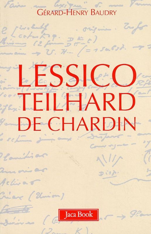 LESSICO TEILHARD DE CHARDIN