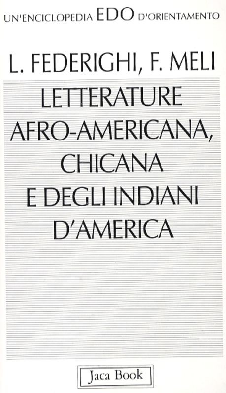 LETTERATURA AFRO-AMERICANA CHICANA