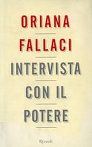 INTERVISTA CON IL POTERE
