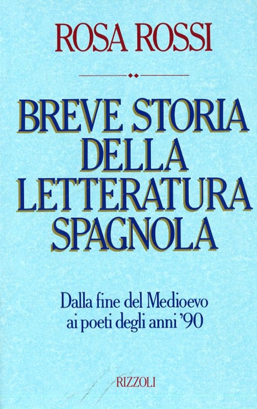 BREVE STORIA DELLA LETTERATURA SPAG