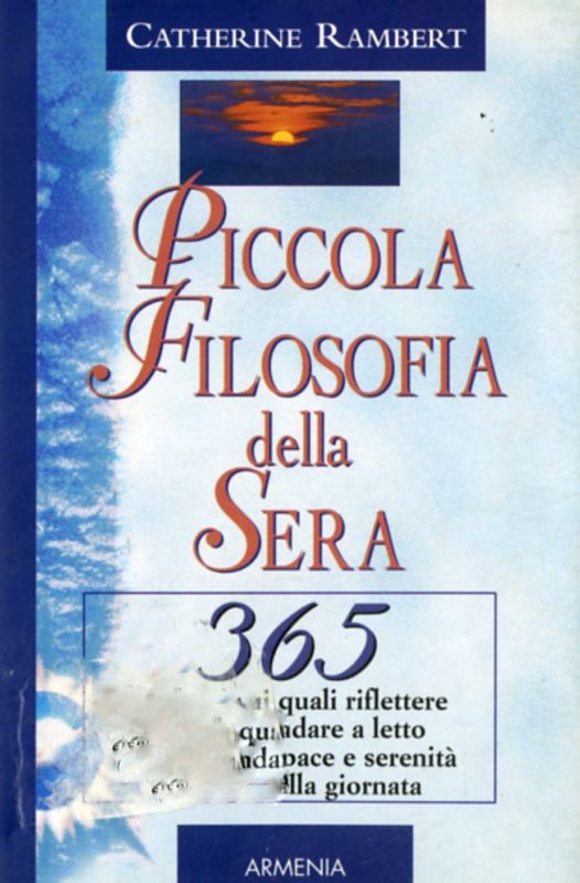 PICCOLA FILOSOFIA DELLA SERA