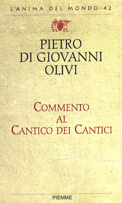 COMMENTO AL CANTICO DEI CANTICI