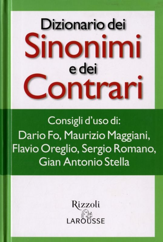 DIZIONARIO DEI SINONIMI E CONTRARI