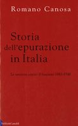 STORIA DELL'EPURAZIONE IN ITALIA Canosa Romano