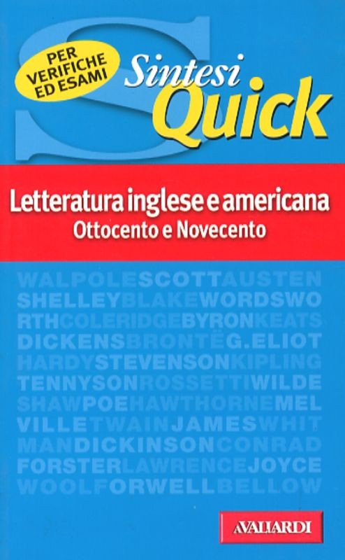 LETTERATURA INGLESE E AMERICANA