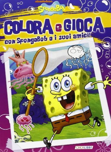 SPONGEBOB COLORA E GIOCA aa.vv