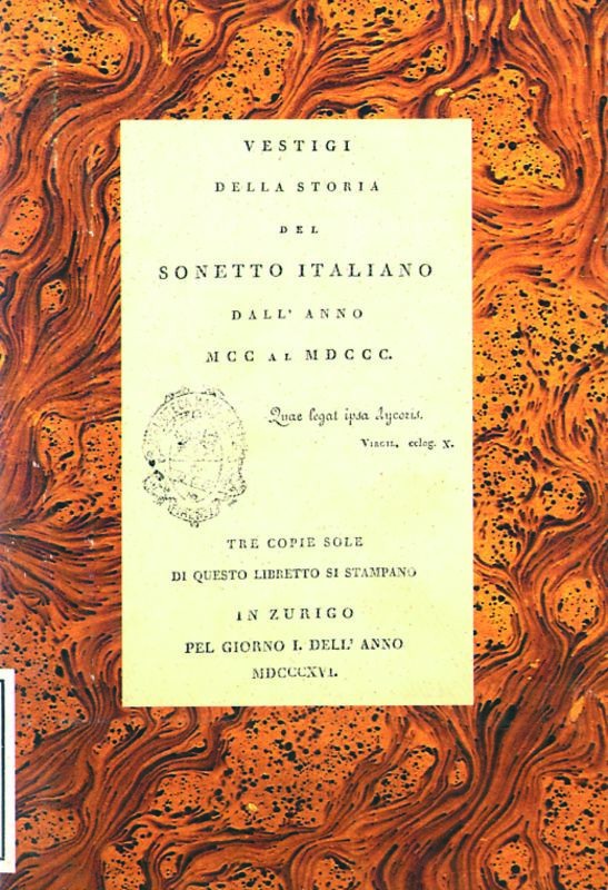 VESTIGI DELLA STORIA DEL SONETTO IT