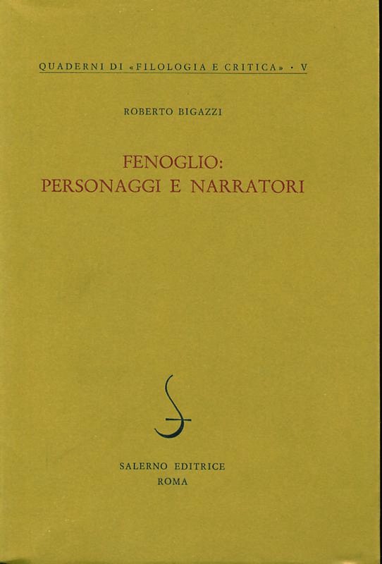 FENOGLIO:PERSONAGGI E NARRATORI