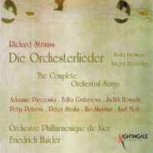 Die Orchesterlieder (integrale dei lieder con orchestra)  STRAUSS RICHARD