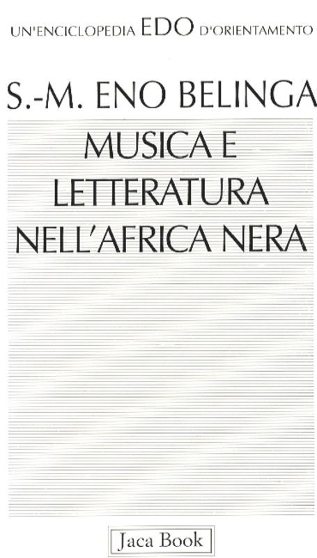 MUSICA E LETTERATURA NELL'AFRICA NE