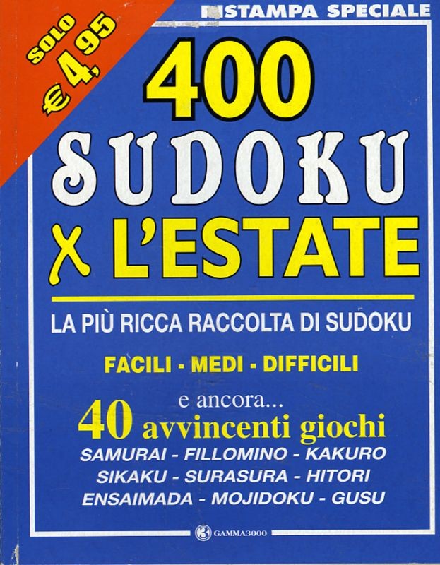 SUDOKU X L'ESTATE
