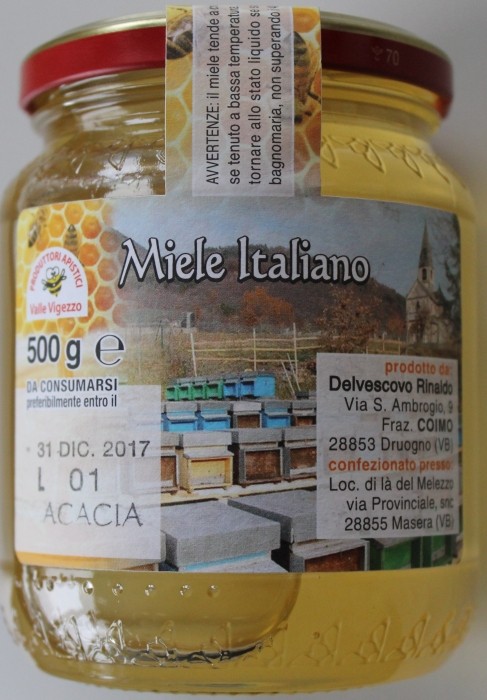 Miele italiano Acacia Valle Vigezzo Apicoltura Del Vescovo 