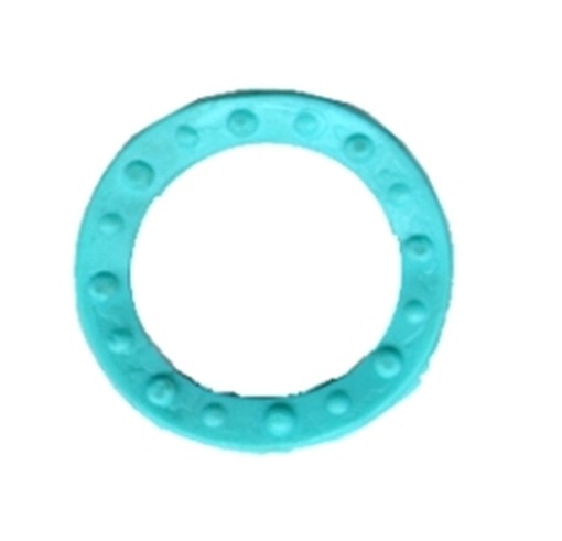 PEZZI 200-ANELLI CHIAVI PVC TONDI COLORI ASSORTITI