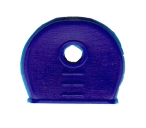 PEZZI 200-ANELLI CHIAVI PVC 1/2 TONDI COLORI ASSORTITI