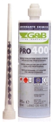 PEZZI 12-ANCORANTE CHIMICO G&B PRO T400 ML.410