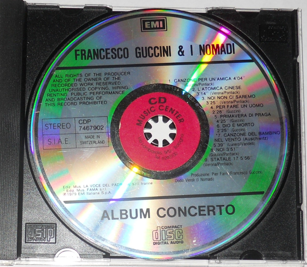 Francesco Guccini & I Nomadi - Album Concerto