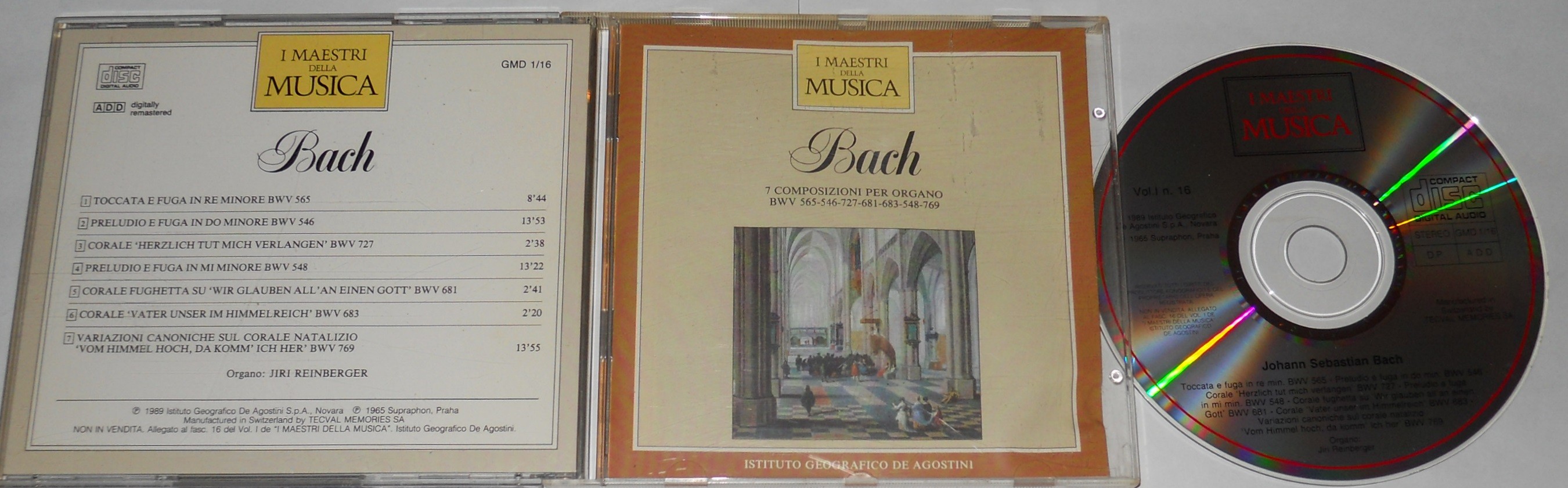 bach 7 composizioni per organo