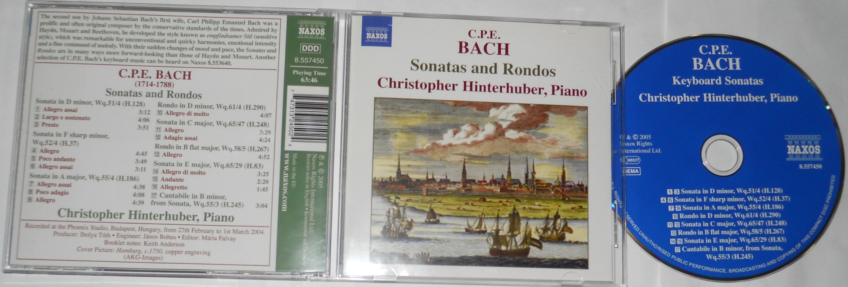 C.P.E. Bach - Sonatas and Rondos - C. Hinterhuber - CD