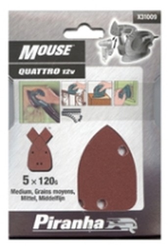 CARTA ABRASIVA VELCRO BD X31004 5PZ