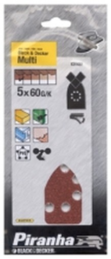 CARTA ABRASIVA FOGLI B&D X31437 5PZ