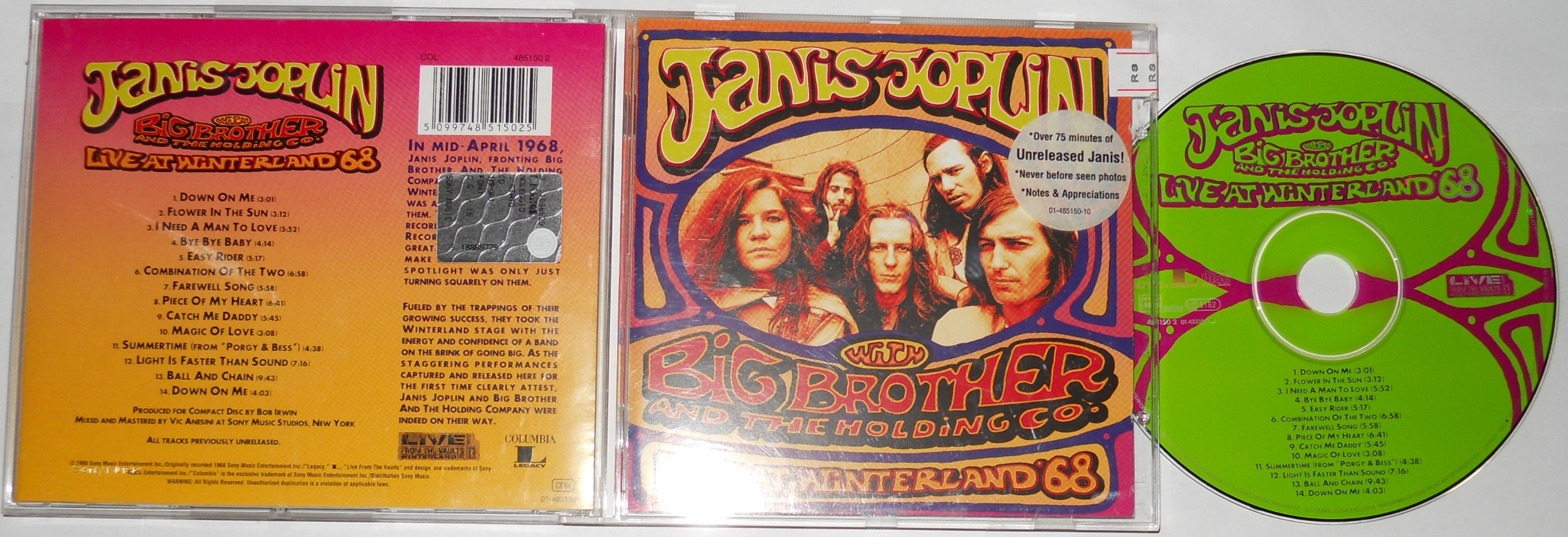 Janis Joplin With Big Brother And The Holding Company - Live At Winterland '68