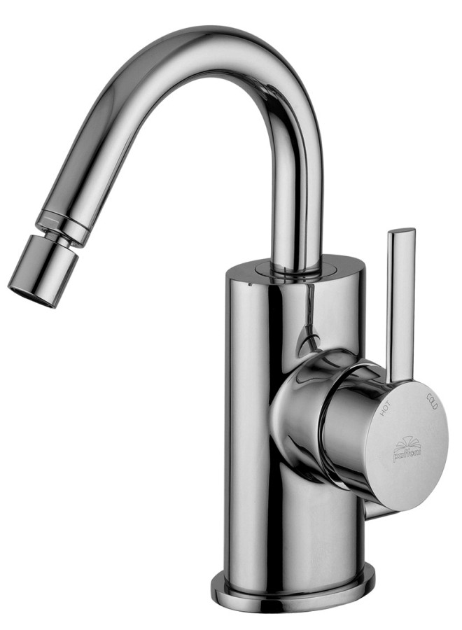 BERRY Miscelatore bidet girevole ellittico Scarico Automatico 1' con tonda