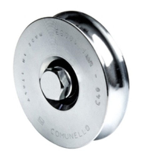RUOTE IN ACCIAIO ZINCATO CANCELLI 310/120 SEMITONDA 